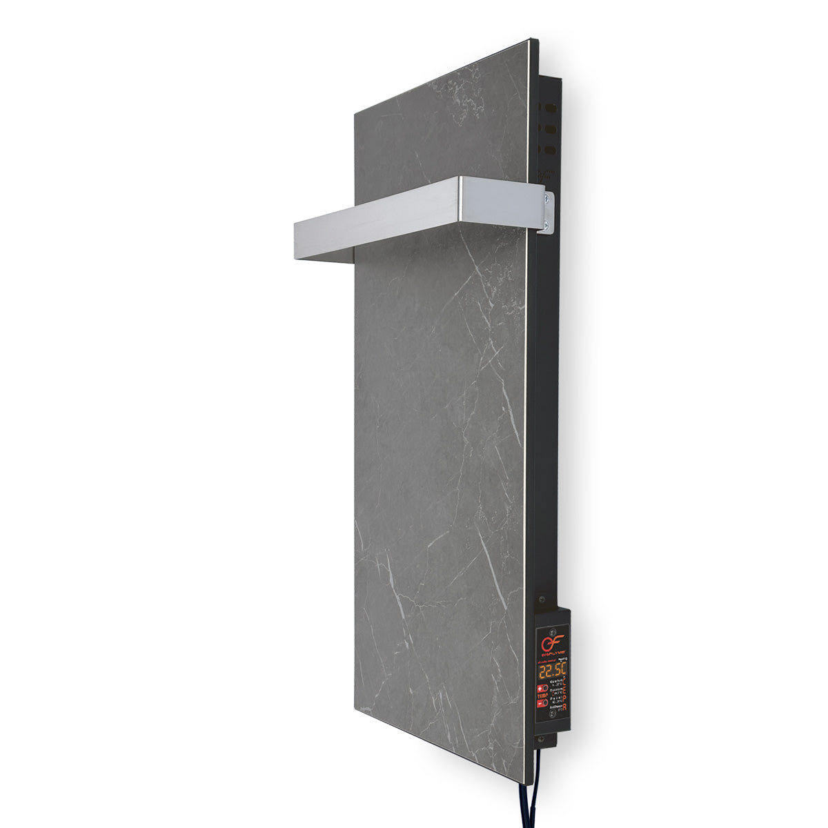 Ceramic infrared heated towel rail 250W with thermostat