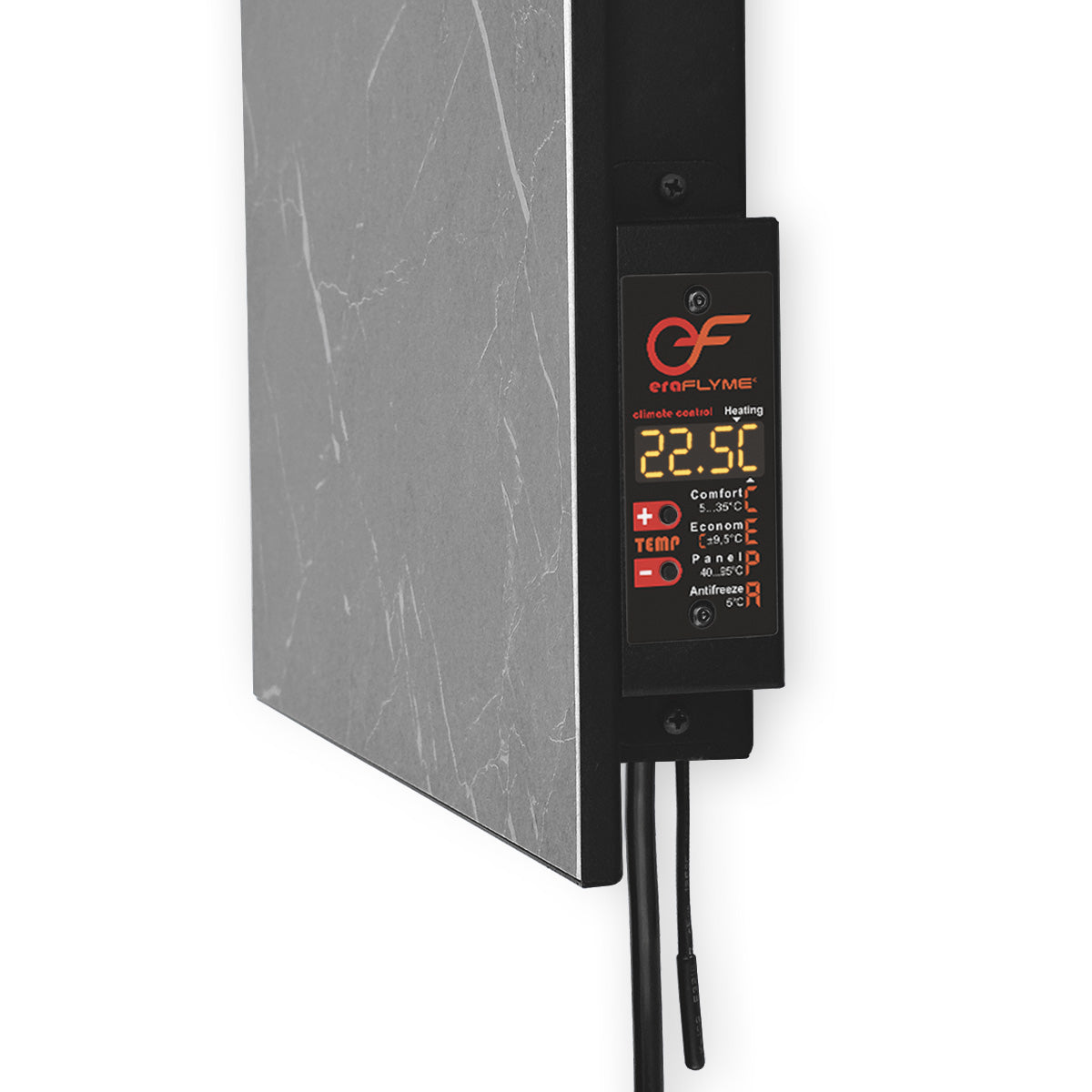 Ceramic infrared heated towel rail 250W with thermostat