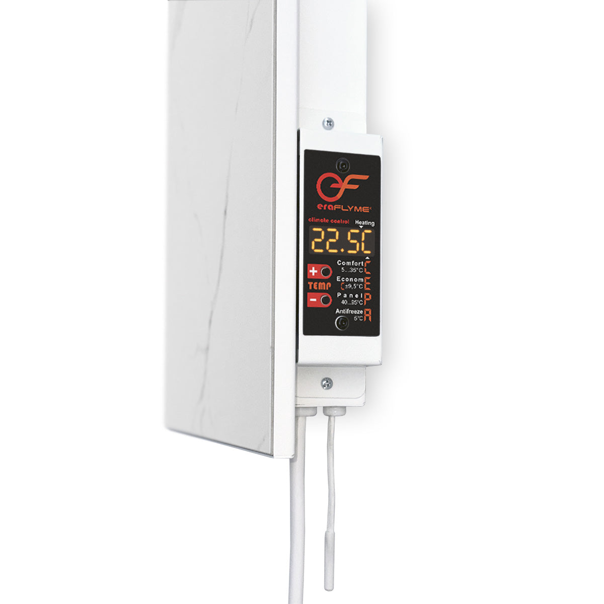 Electric radiator with towel rail 400W and thermostat