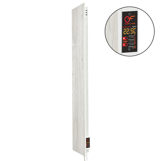 Ceramic infrared panel 420W with thermostat white wood