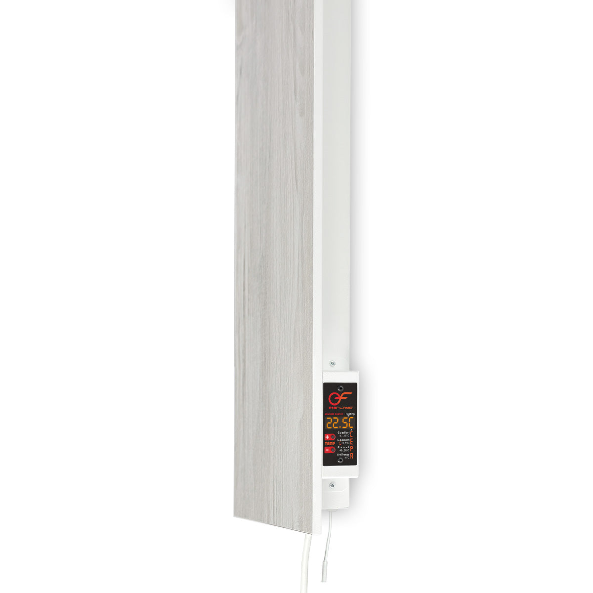 Ceramic heating panel 420W with thermostat white wood