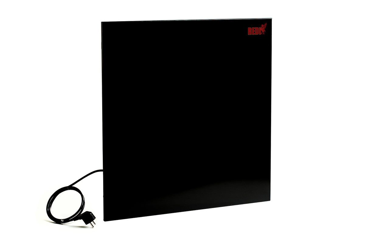 KAMIN KTR-600 — Ceramic Infrared Panel with Integrated Towel Rail Holder