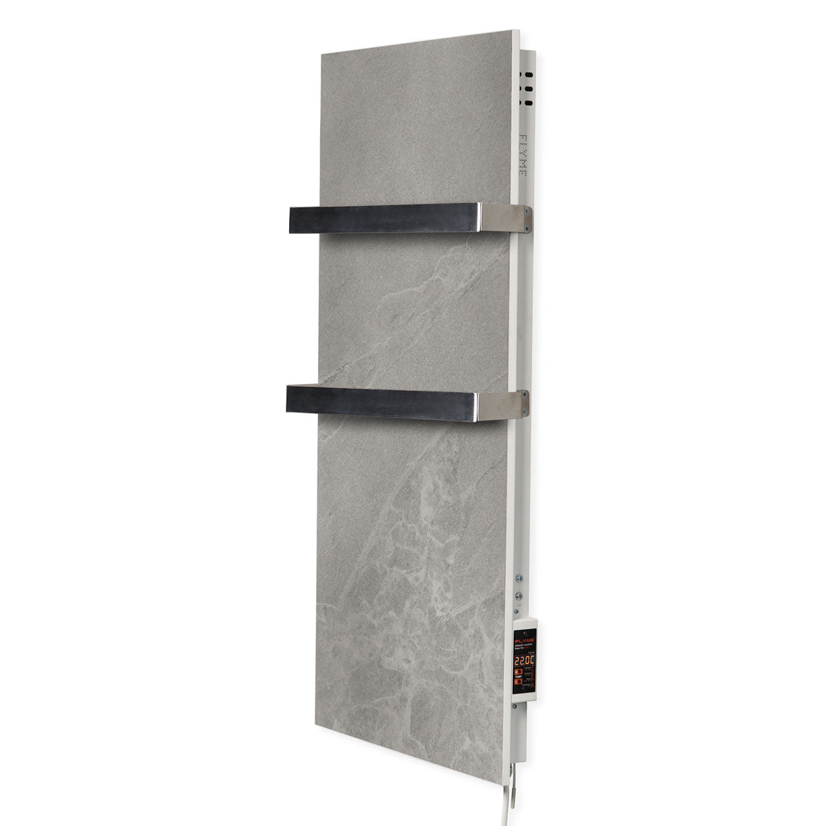 Ceramic infrared heated towel rail 600W with thermostat