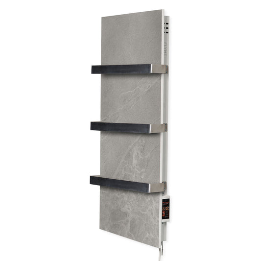 Ceramic infrared heated towel rail 600W with thermostat