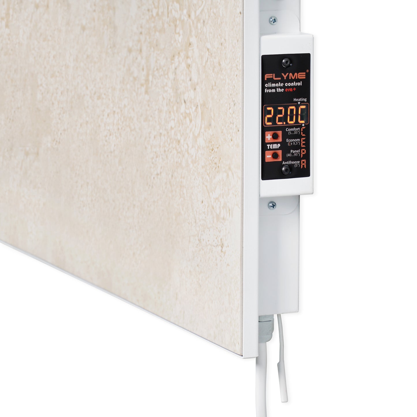 Bathroom heater with towel rail 600W and thermostat white
