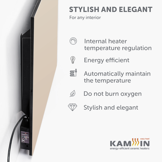 Electric radiator TM Kamin 500W Biege