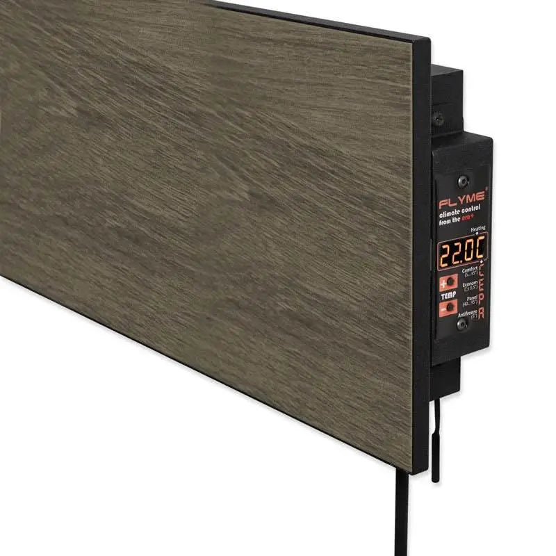 Ceramic heating panel warm baseboard 420W thermostat control Brown