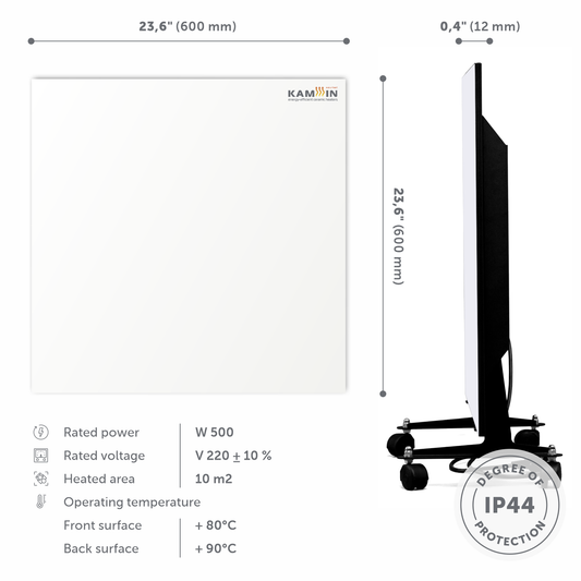 Electric radiator TM Kamin 500W White