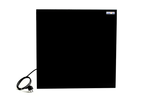 KAMIN KTR-600 — Ceramic Infrared Panel with Integrated Towel Rail Holder
