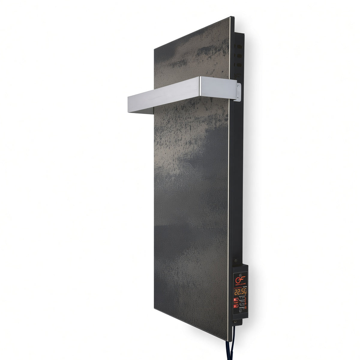 KAMIN KTR-500 W— Ceramic Infrared Panel with Integrated Towel Rail Holder WiFi App control