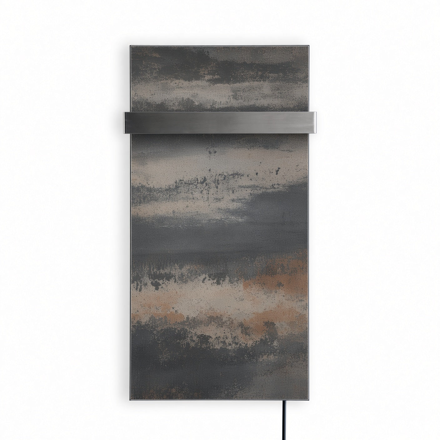KAMIN KTR-500 W— Ceramic Infrared Panel with Integrated Towel Rail Holder WiFi App control